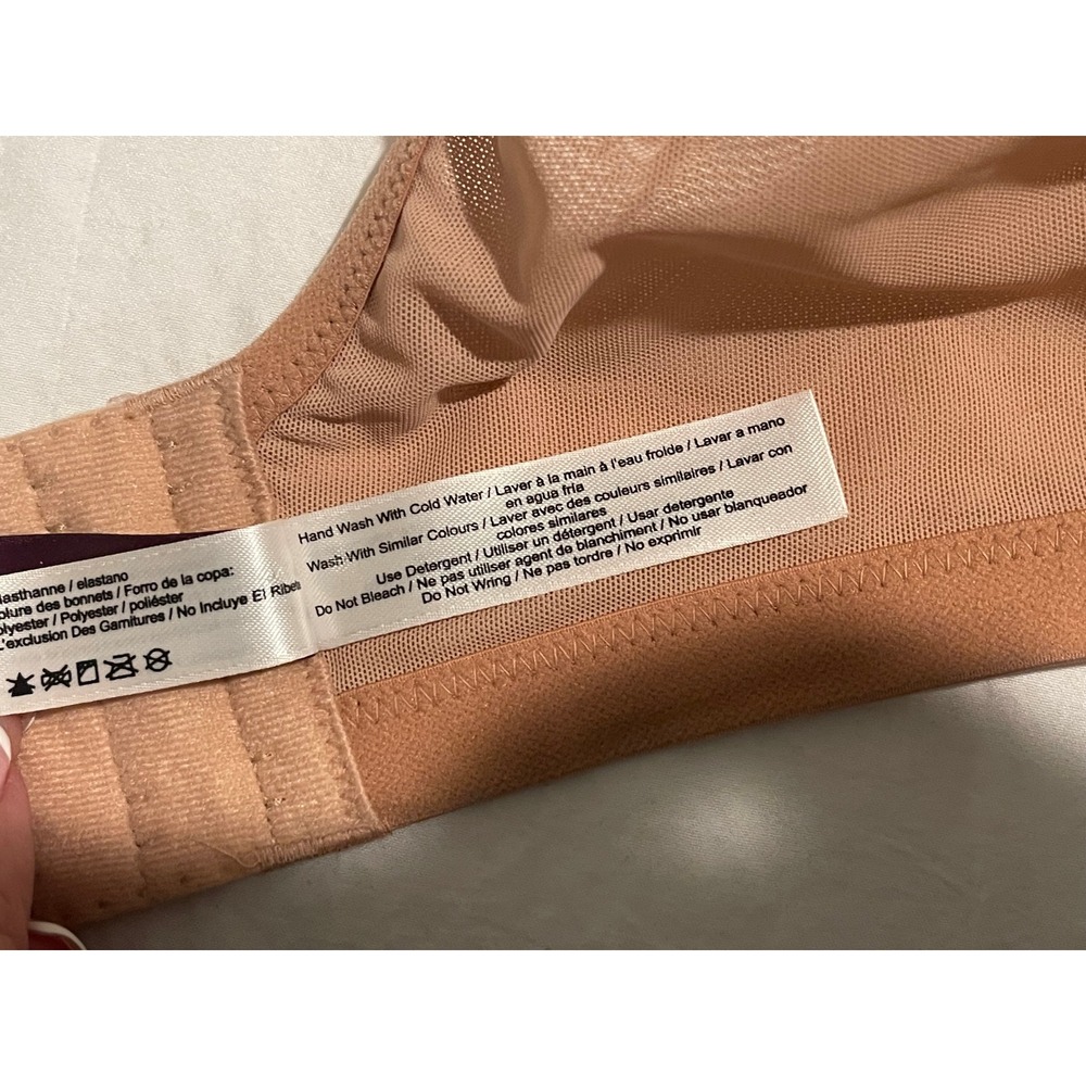 00630 Adore Me 40DD Seamless Smooth T-Shirt Bra Full Coverage Nude Beige NWOT - Picture 3 of 7